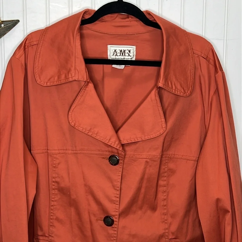 AMI Lightweight Button Jacket Size 3X - Picture 2 of 10